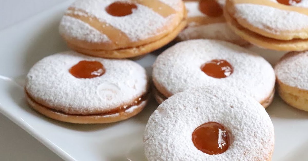 Ojitos de buey, las galletitas rellenas de mermelada fáciles de hacer